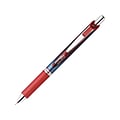 Pentel EnerGel RTX Retractable Gel Pens, Needle Tip Medium Point, Red Ink, 12/Pack (BLN77-B)