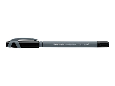 Paper Mate FlexGrip Ultra Ballpoint Pen, Fine Point, Black Ink, 12/Pack (9680131)