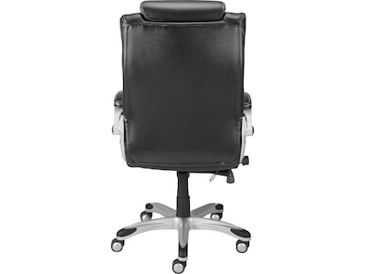 Quill Brand® Baird Bonded Leather Manager Chair, Black (23234)