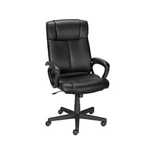 Quill® Brand Turcotte Luxura High-Back Manager Chair, Black