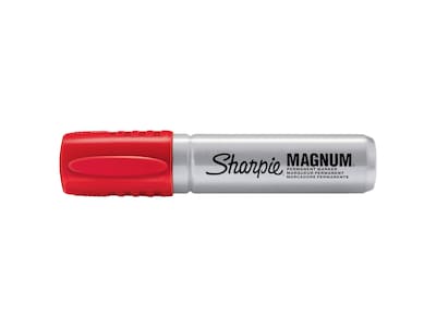 Sharpie Magnum Permanent Marker, XL Chisel Tip, Red (44002)