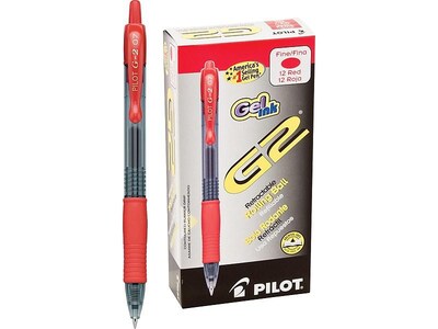 red ink gel pens