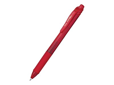 Pentel EnerGel-X Retractable Gel Pens, Medium Point, Red Ink, 12/Pack (BL107-B)