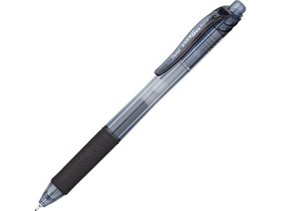 Pentel EnerGel-X Retractable Gel Pens, Fine Point, Black Ink, 12/Pack (BLN105-A)