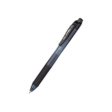 Pentel EnerGel-X Retractable Gel Pens, Medium Point, Black Ink, 12/Pack (BL107-A)