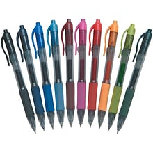 Zebra Sarasa Dry X20 Retractable Gel Pen, Medium Point, 0.7mm, Assorted Ink, 10 Pack (46881)