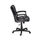 Quill Brand® Montessa II Luxura Faux Leather Computer and Desk Chair, Black (25221-CC)