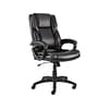 Quill Brand® Kelburne Luxura Faux Leather Computer and Desk Chair, Black (50859)