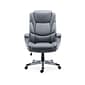 Quill Brand® Mcallum Bonded Leather Manager Chair, Gray (51474)