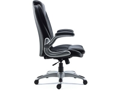 Quill Brand® Sorina Bonded Leather Chair, Black (51471)