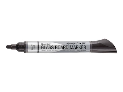 Quartet Glass Board Dry Erase Markers, Bullet Tip, Assorted, 4/Pack (79552)