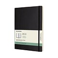 Moleskine 7.5 x 9.5 Weekly Planner, 18 Month, X- Large, Soft Cover, Black (MSK629506)