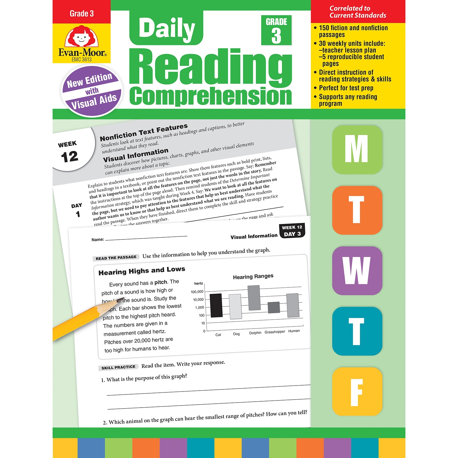 Evan-Moor Daily Reading Comprehension, Grade 3, Teachers Edition, Print (9781629384764)