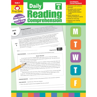 Evan-Moor Daily Reading Comprehension, Grade 4, Teachers Edition, Print (9781629384771)