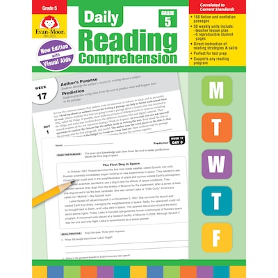 Evan-Moor Daily Reading Comprehension, Grade 5, Teachers Edition (EMC3615)