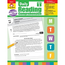 Evan-Moor Daily Reading Comprehension, Grade 5, Teachers Edition (EMC3615)