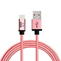 Rhino micro USB  Cable -3.3 Feet Rose Gold- Tough-Braided Extra-Strong Jacket - Sync/Charge,  5000+ Bend Lifespan  - 1PK
