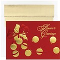 JAM Paper® Christmas Card Set, Jingle Bells Holiday Cards, 16/pack