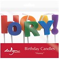 JAM Paper® Specialty Birthday Candles, 2 3/4 x 3/4, Hooray!, 7/Pack (52675707264)