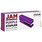 JAM Paper® Office & Desk Sets, (1) Stapler (1) Tape Dispenser, Purple, 2/pack