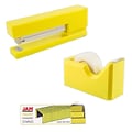JAM PaperOffice & Desk Sets, (1) Tape Dispenser (1) Stapler (1) Pack of Staples,  20 Sheet Capacity,