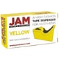 JAM PaperOffice & Desk Sets, (1) Tape Dispenser (1) Stapler (1) Pack of Staples,  20 Sheet Capacity, Yellow (33758YW)