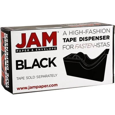 JAM PaperOffice & Desk Sets, Stapler and Tape Dispenser, 20 Sheet Capacity, Black (3378BK)