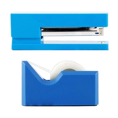 JAM Paper Desk Organizer Set, Blue 3378BL)