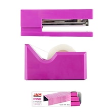 JAM PaperOffice & Desk Sets, (1) Stapler (1) Pack of Staples (1) Tape Dispenser, 20 Sheet Capacity,