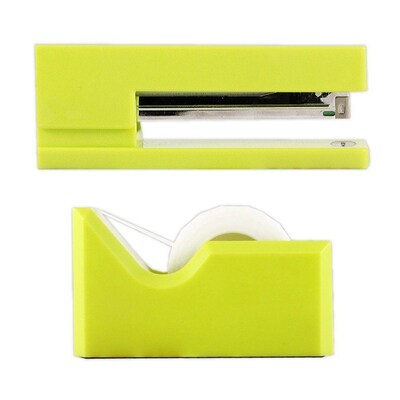 JAM Paper Desk Organizer Set, Lime Green (3378LG)