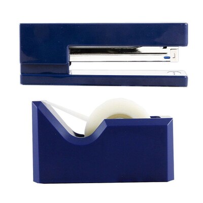 JAM Paper Desk Organizer Set, Navy Blue (3378NB)