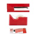 JAM PaperOffice & Desk Sets, (1) Tape Dispenser (1) Stapler (1) Pack of Staples, 20 Sheet Capacity,