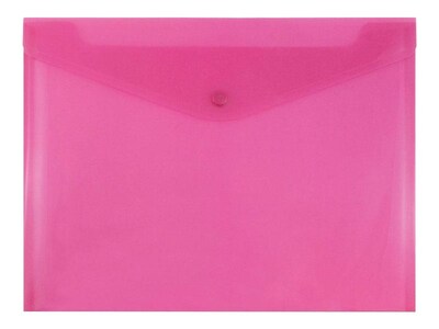 JAM Paper Poly Wallets, Letter Size, Assorted Colors, 6/Pack (218S0RGBYPCL)