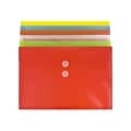 JAM Paper Poly Envelopes with Button & String Tie Closure , 1 Expansion, Legal Size, Assorted Color