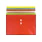 JAM Paper Poly Envelopes with Button & String Tie Closure , 1" Expansion, Legal Size, Assorted Colors, 6/Pack (219B1RLIGBYORCL)