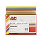 JAM Paper Poly Envelopes with Button & String Tie Closure , 1" Expansion, Legal Size, Assorted Colors, 6/Pack (219B1RLIGBYORCL)