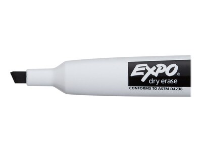 Expo Magnetic Dry Erase Markers, Chisel Tip, Black, 4/Pack   (1944729)