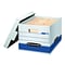 Bankers Box Stor/File™ Medium-Duty FastFold File Storage Boxes, Lift-Off Lid, Letter/Legal Size, Whi