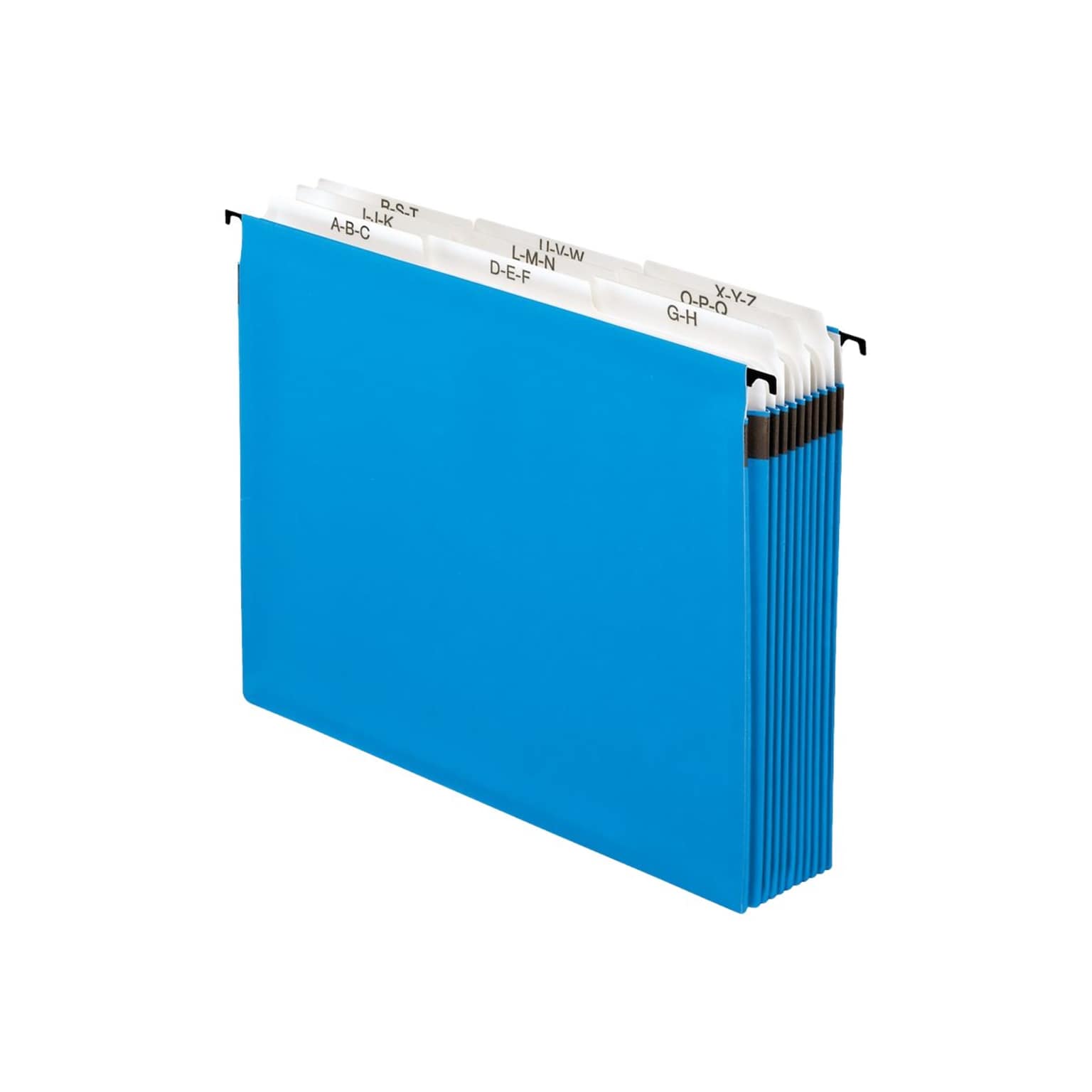 Pendaflex SureHook Expanding File, 5.25 Expansion, A-Z Index, Letter Size, 9-Pocket, Blue (PFX 59225)