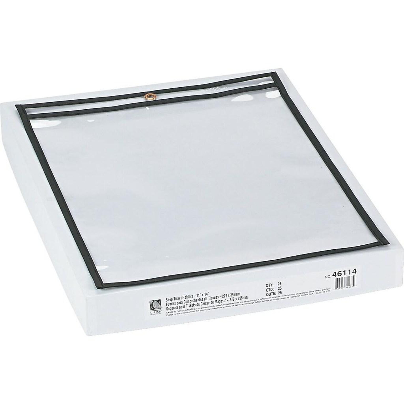 C-Line Job Ticket Holders, 11 x 14, Clear, 25/Box (46114)