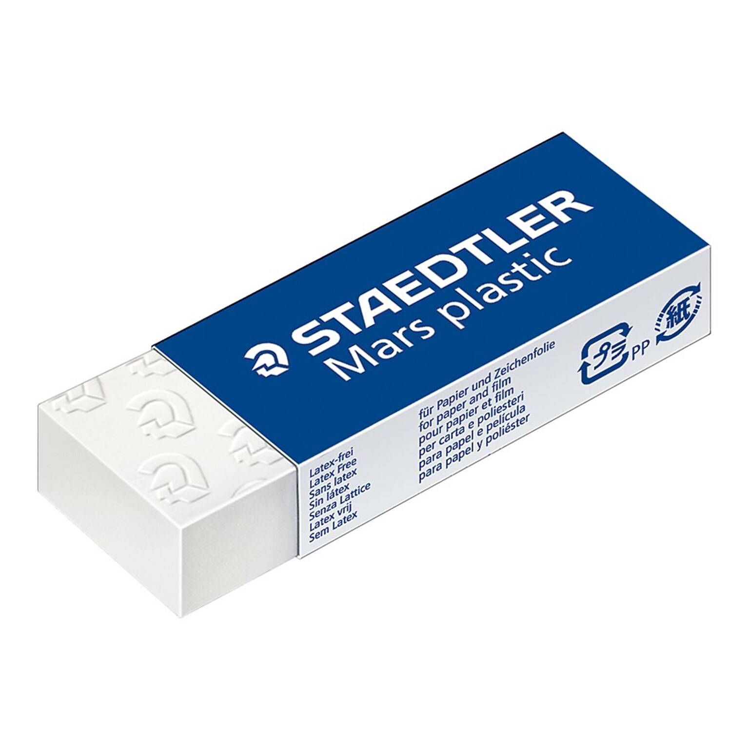 Staedtler Mars Plastic Erasers, White, 20/Box (526 50)