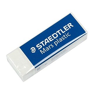 Staedtler Mars Plastic White Erasers Bulk Pack of 48 Erasers