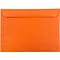 JAM Paper 9 x 12 Booklet Colored Envelopes, Orange Recycled, 100/Pack (5156772c)