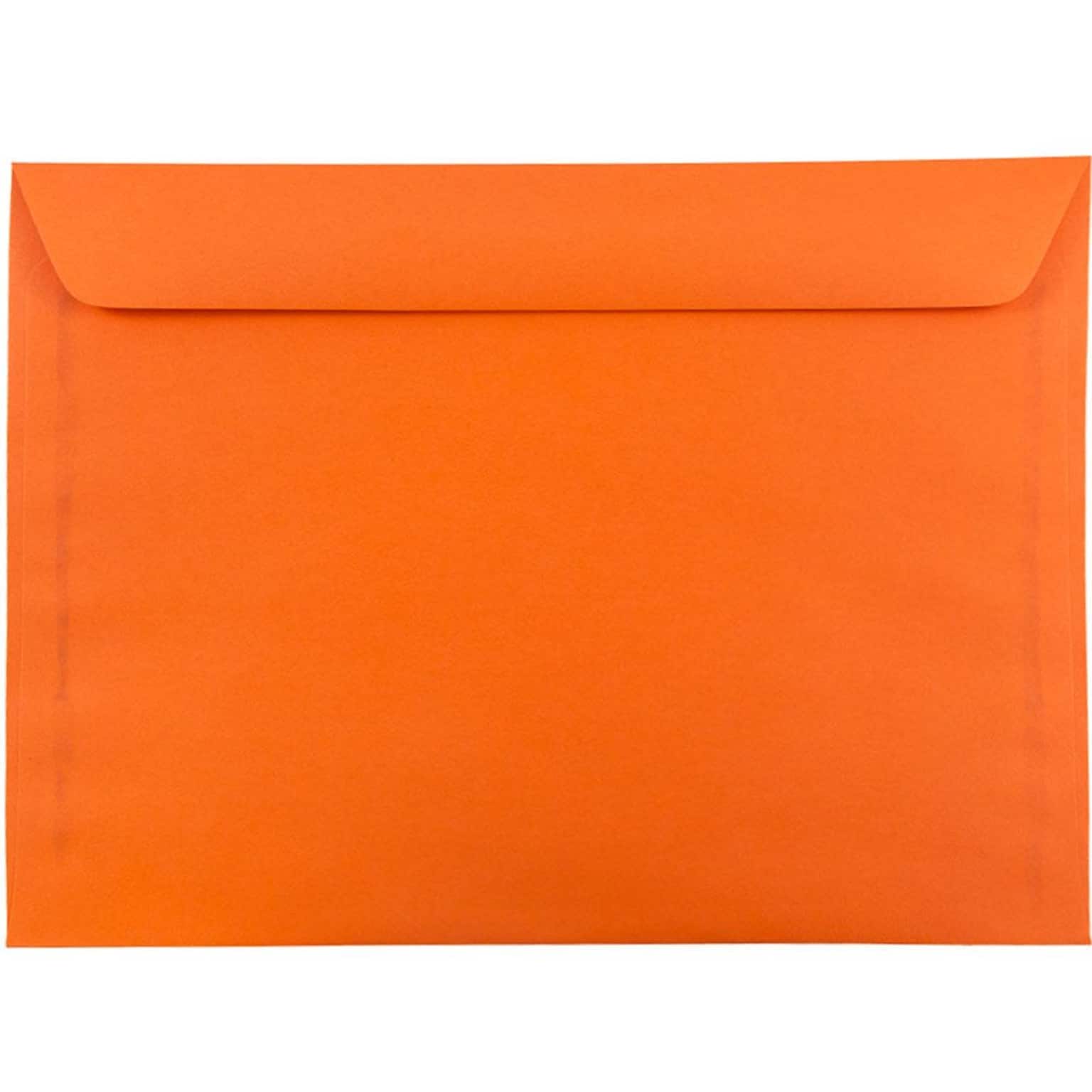 JAM Paper® 9 x 12 Booklet Catalog Colored Envelopes, Orange Recycled, Bulk 500/Box (5156772d)