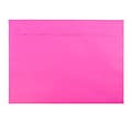JAM Paper 9 x 12 Booklet Colored Envelopes, Ultra Fuchsia Pink, 100/Pack (5156770c)