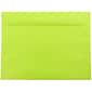 JAM Paper 9 x 12 Booklet Colored Envelopes, Ultra Lime Green, 50/Pack (5156771i)