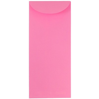 JAM Paper #12 Policy Business Colored Envelopes, 4.75 x 11, Ultra Pink, 25/Pack (1531829)