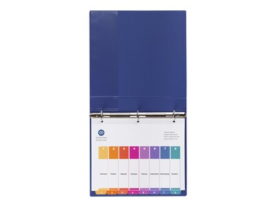 Avery Ready Index Table of Contents Paper Dividers, 1-8 Tabs, Multicolor (11133)