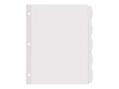 Avery Big Tab Printable Paper Dividers with White Labels, 5 Tabs, 20 Sets/Pack (11434)