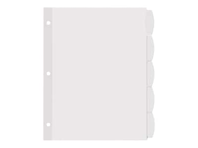 Avery Big Tab Printable Paper Dividers with White Labels, 5 Tabs, 20 Sets/Pack (11434)